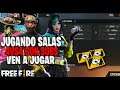 JUGANDO SALAS DE 4VS4 CON SUBS EN DIRECTO #FreeFire#Salas