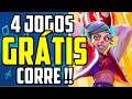 CORRE !! 4 NOVOS JOGOS GRÁTIS AGORA no PS4, XBOX e PC !! PARA SEMPRE E LIMITADO !!!