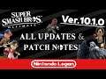 Super Smash Bros. Ultimate Ver. 10.1.0 ALL Updates and Patch Notes!