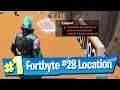 Fortnite Fortbyte #28 Location - Accessible by solving Pattern Match Puzzle outside Desert Junkyard