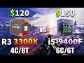 Ryzen 3 3300X vs Core i5 9400F | PC Gameplay Benchmark Test