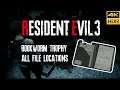 How to Get Bookworm Trophy / Achievement - All 56 File Locations - Resident Evil 3 Remake [4k HDR]