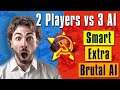 2 Players vs 3 Extra Brutal AI (Smart AI)