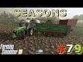 Obornik 💩 z Courseplay 🌐, koszenie trawy 🚜 na jesień Seasons Farming Simulatro 19 gameplay pl #79