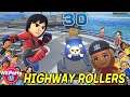 Wii Party U - Highway Rollers (Master com) MiiBrawler vs Arceli vs Clara vs Olga | AlexGamingTV