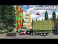 Ramassage ULTRA RAPIDE de 500 balles & Tracteur à 8 ROUES | Ferme irréaliste | Farming Simulator 19