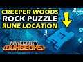 Creeper Woods: Missing Secret | Rock Puzzle | Minecraft Dungeons Creeper Woods Secret rune location