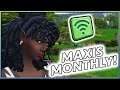 NEW CONTENT ON MAXIS MONTHLY THIS MONTH! | The Sims Info/Thoughts