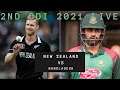 New Zealand vs Bangladesh 2nd ODI 2021 Live Today Prediction Highlights Gameplay