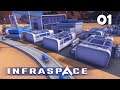 Infraspace #01: Sci-Fi Städtebau mit Fokus auf Transporten [Let's Play][Gameplay][German][Deutsch]