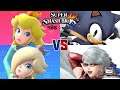 SSB 3DS - Peach (me) & Rosalina vs Fake Sonic & Fake Bayonetta
