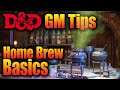 DnD Homebrew Basics - Game Master Tips