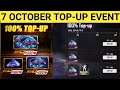 Next topup event free fire | New topup event free fire | 7 October top up event | top up event