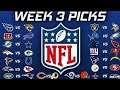 NFL Week 3 Picks