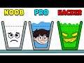 NOOB vs PRO vs HACKER en HAPPY GLASS !! - DeGoBooM