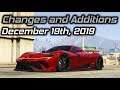 GTA Online Changes and Additions: December 19th, 2019 (Furia and Festive Content Released)
