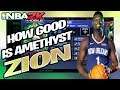 How GOOD Is Amethyst Zion Williamson NBA 2K Mobile PF Ratings Vs Stats
