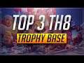Top 3 Town Hall 8 Trophy Base 2021| Clash of Clans (CoC) Th8 Best Trophy Pushing Layouts