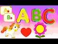 Learn to write and read the English alphabet with little Unicorn from A to L part 1 / Unicorn World