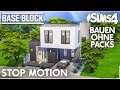 STOP MOTION 💚 Die Sims 4 Haus bauen ohne Packs | Base Block Grundriss (deutsch)