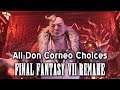 Final Fantasy VII Remake | All Don Corneo Choices (PS4)