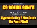C0 Bolide Ganyu Hypostatic Event Day 3 Max Score 4590 Clear No Food/Buff