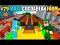 #79 | Minecraft | Make Cocoa Bean Farm With Oggy And Jack | Minecraft Pe | In Hindi | Survival