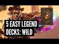 5 Easy Decks to get Legend (Wild) | Hearthstone