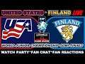 IIHF World Juniors Hockey USA VS FIN Watch Party Play By Play Fan Reactions and Chat.