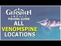 All Venomspine Fish Locations - Genshin Impact