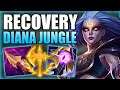 HOW TO PLAY DIANA JUNGLE & RECOVER A WEAK START! (POST NERF) - Best Build/Runes - League of Legends