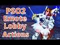 PSO2 603: Body Pillow Emote Lobby Action