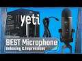 Blue Yeti Blackout USB Microphone Unboxing and First Impressions