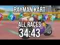Rayman Kart - All Races in 34:43