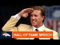 John Elway's Pro Football Hall of Fame Induction Speech | Broncos Throwback