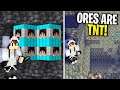 MINECRAFT, BUT ORES ARE TNT (OP TNT)