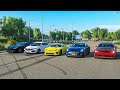 Forza Horizon 4 Drag race: Dodge Demon vs Nissan GTR vs Civic Type-R FK8 (488hp) vs LFA vs GTC4Lusso