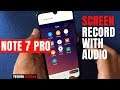 How to Screen Record With Audio in Redmi Note 7 Pro