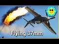 The Flying 37mm P-63A-5 Kingcobra Warthunder Gameplay