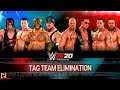 WWE 2K20 8 Man Elimination Tag Team - Rey Eddie Undertaker Kane vs Rock Austin HBK HHH