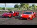 Forza Horizon 4 Drag race: Lamborghini Aventador LP700-4 vs Aventador J