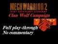 [Longplay, No Commentary] MechWarrior 2: 31st Century Combat (DOS, 1995) Play-through Part 2 of 2