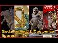 New Art spirits Kong 2021 & Godzilla 2021 figures with customize King Ghidorah the ride.
