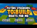 I Paid Strangers To Build Minecraft Boats...