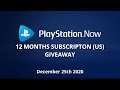 CHRISTMAS GIVEAWAY | PS NOW 1 YEAR (US) - PS Now December 2020