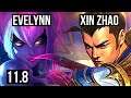 EVELYNN vs XIN ZHAO (JUNGLE) | 7/1/11, 1.6M mastery, 400+ games, Godlike | EUW Diamond | v11.8