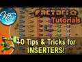Factorio: 10 TIPS FOR INSERTERS - Tutorial, Guide
