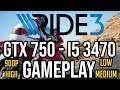 Ride 3 Gameplay on | GTX 750 1GB - i5 3470 |