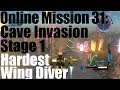 EDF 5: Online Mission 31: Cave Invasion Stage 1- Wing Diver / Hardest