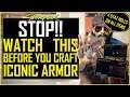 STOP!! Watch This Before You CRAFT Iconic Armor in Cyberpunk 2077 (Johnny's Iconic Crafting Guide)
